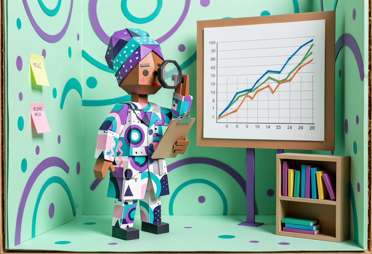 Een bronnen onderbouwde onderzoeksmemo met afdrukken van opgeschoonde data